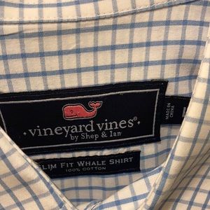 Vineyard vines slim fit whale shirt L